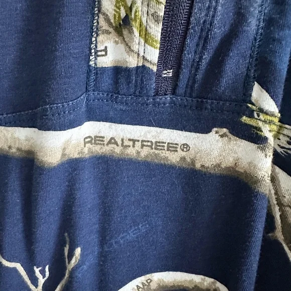 Women’s plus size 4X three quarter zip lightweight pullover navy camo print. - Picture 3 of 7